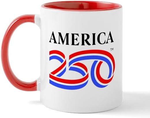 CafePress America250: Black Vertical Logo 11 oz (325 ml) Ceramic Coffee Mug
