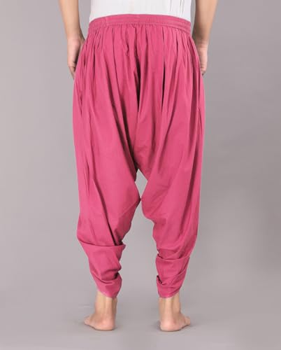 Image of Urali Men's Solid 100% Cotton Dhoti Pants - D100A