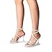 DREAM PAIRS Stiletto Bow Heels for Women Strappy Sparkly Rhinestone Square Toe Clear Crystal High Sandals for Party Wedding,Size 7.5,White-Pearl,SDHS2481W