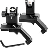 45 Degree Offset Iron Sights, Canted Iron Sights with Red...