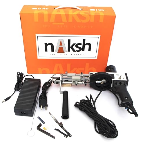 Image of Duo NK01 2-in-1 Electric Tufting Machine /Gun for Rug Making, Carpet Weaving Machine Best Industrial Rug Making Tufting Tools, Perfect for Beginners and Professionals (Black)