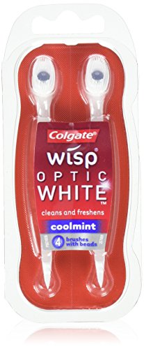 Colgate Wisp Optic White Brushes, Coolmint 4 ea (Pack of 4)