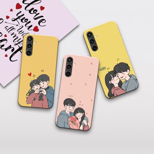 Image of COLORflow Back Cover Compatible with Samsung Galaxy S23 FE 5G | Love Connection Couple Customized Back Cover Compatible with Samsung Galaxy S23 FE 5G