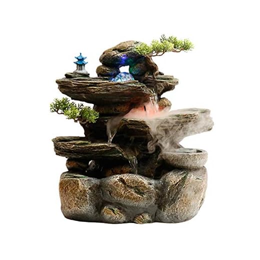 Caixia, Jade feng Shui vardagsrum TV skåp skrivbord ryggsäck vattenbrunn klimatanläggning inomhus luftfuktare Feng Shui-dekorationer (färg: B)