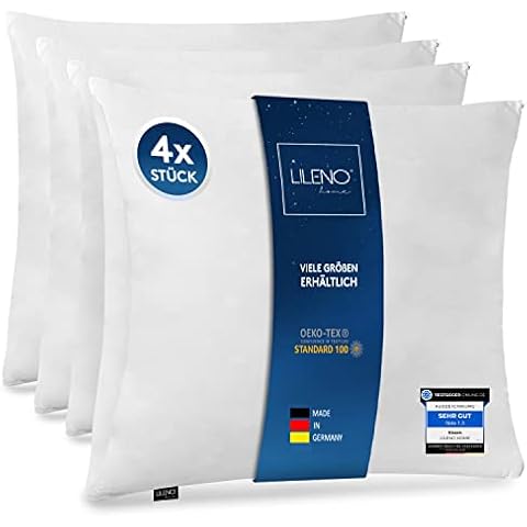 LILENO HOME Microfaser Kissen 80x80 cm Premium Cover