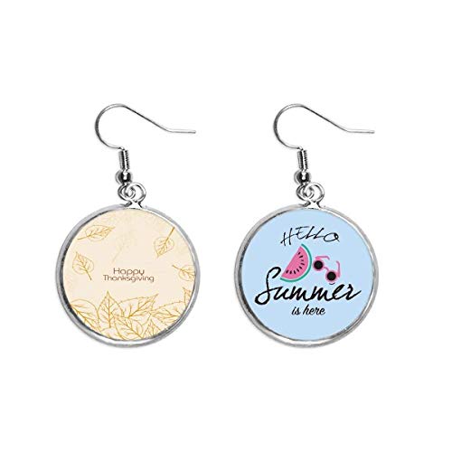 Pendientes de sandía y hoja de Acción de Gracias el regalo ideal de verano