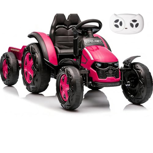 Xinyonxin 24V Kids Ride-On Tractor with Trailer