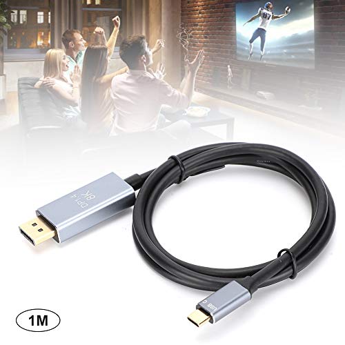 Cable USB-C a DisplayPort 8K de ingeniería con resolución 7680x4320 6
