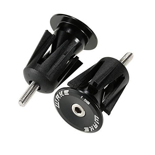 CYSKY Embouts de Guidon pour vélos Bar Caps 1 Paire de poignées pour Guidon de vélo pour la Plupart des vélos, VTT, vélos de Route, VTT, BMX (Noir) Cover