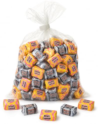 Fruit Salad Black Jacks - 500g - Original Retro Fruit Salad Black Jacks Assorted Sweets Pick and Mix for Sharing Gifts and Parties 500g Bulk Bag. From Bentley & Ackerma Sweet Shop.
