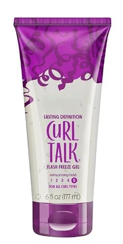 Curll Tallk Ṅöẗ Ÿöüṛ Ṁöẗḧëṛ Flash Freeze Hair Gel, Extra Strong Hold Level 5, 6 fl oz