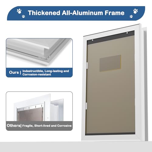 Canine Door Doggie Door with Sturdy Aluminum Body, XL Doggy Door for Door, Additional-Giant Pet Door with Computerized Closing & Sturdy Flap for Vitality Environment friendly, Lockable Closing Panel & Simple to Set up Canine Door Doggie Door with Sturdy Aluminum Body, XL Doggy Door for Door, Additional-Giant Pet Door with Computerized Closing & Sturdy Flap for Vitality Environment friendly, Lockable Closing Panel & Simple to Set up