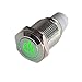 Produktbild HOTSYSTEM 16mm 12V Selbsthaltender Schalter Metall LED Beleuchtet Drucktaster Druckschalter Druckknopf Ein-Ausschalter für Auto KFZ Grün