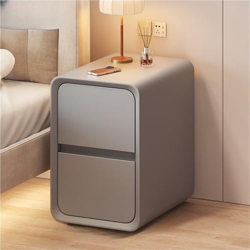 Modern Wooden Nightstand with 2 Drawers, Stylish Bedside Table, Versatile Storage End Table for Bedroom, Living Room, Study, Compact Design for Small Spaces