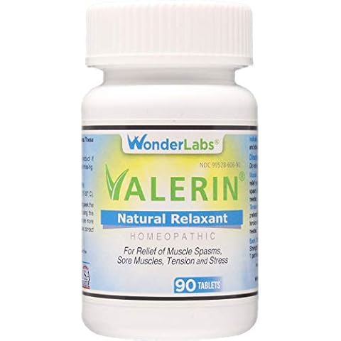 Valerian Natural Relaxant for Tension Relief, Stress Relief, Leg Cramp Relief and Other Muscle Cramps Magnesium, Passion Flower, & Valerian Root Muscle Relaxant - (90ct) Cover