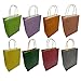 UOMOZ 24 PCS Gift Bags with Handles Kraft Paper Party Favor Gift Bags for Wedding, Birthday, Christmas 8 Colors