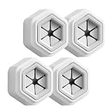 ibasenice Set 4 Ganci Porta Asciugamani Adesivi senza Forare in Abs e Pvc, Montaggio a Parete per Cucina e Camere Ospiti, Design Funzionale e Creativo