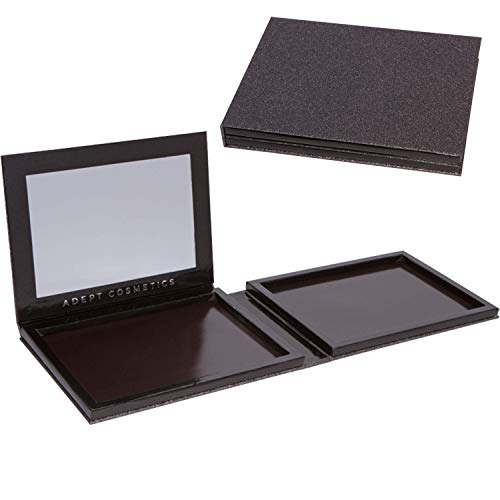 Double Sided Empty Magnetic Makeup Palette with Mirror Holds 70 Standard Magnetic Eyeshadows. Depot your Highlighters, Blushes, Powders and more