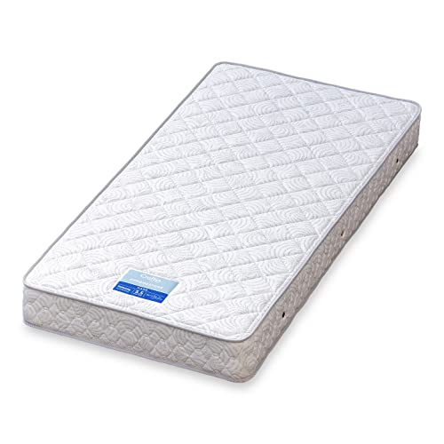 新品未使用　シングルベッド　マットレス付き SS90 セミシングルスプリングマットレス 90x195x28cm セミシングル幅