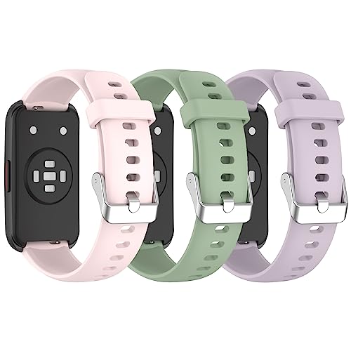 RuenTech Reservearmband voor HENGTO smartwatch armband, reserve-siliconen armband, sportarmband voor Hengto H36 Plus accessoires (verpakking van 3 A)