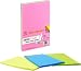 4A Sticky Notes,5 x 8 Inches,Large Size,Neon Assorted,Lined,4 Neon Colors,Self-Stick Notes,50 Sheets/Pad,4 Pads/Pack,200 Sheets/Pack,4A 5084-N-L