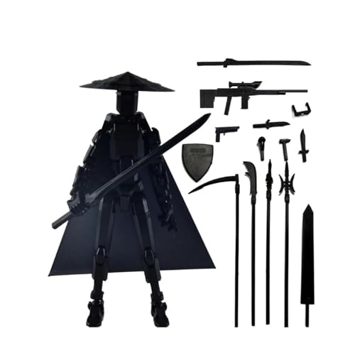 T13 Stick Titan13 Ensemble de figurines d'action (assemblage terminé), imprimé 3D multi-articulé, robot mobile Nova T-13 Robot 13 Stop Motion Figurines...