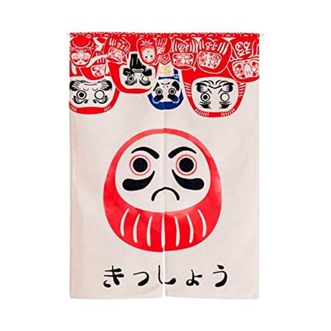 LIGICKY Cortina Larga de Estilo japonés, de Lino Grueso, para Puerta, Separador de Espacios, tapicería, 85 x 120 cm Cover