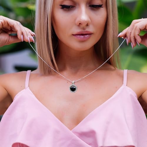 Handmade Gemstone & Crystal Pendant Set for Necklaces, Silver Plated Pendant Necklaces, Gift for Women3