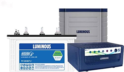 LUMINOUS EcoVolt Neo1250+PC18042TJ+Trolly Tubular Inverter Battery (150)