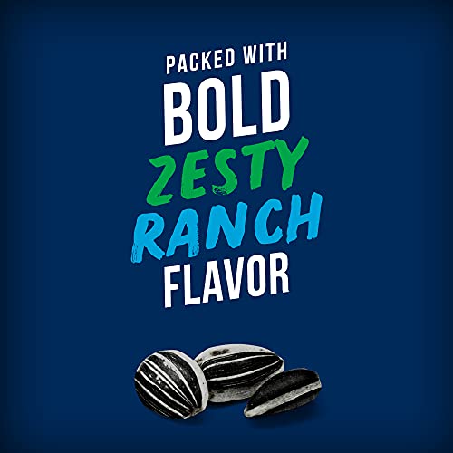 BIGS Sunflower Seeds, Hidden Valley Zesty Ranch Flavor, Softball Stocking Stuffer, 5.35 oz. (Pack of 12)
