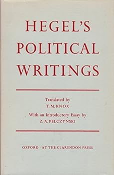 Hardcover HEGEL'S POLITICAL WRITINGS. Book