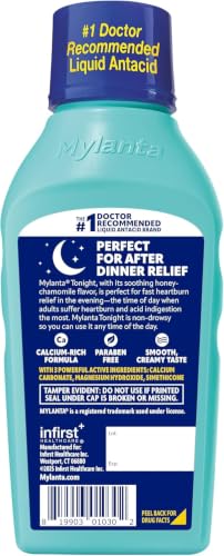 Image of Mylanta Tonight Heartburn & Gas Relief, Honey Chamomile, 10 oz (Pack of 3)