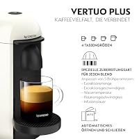 Nespresso Krups XN9031 Vertuo Plus Kaffeekapselmaschine | 1,1 L Wassertank | Kapselerkennung durch Barcode | 6 Tassengrößen | Power-Off Funktion | 54% aus recyceltem Kunststoff | Weiß – Ansicht 2
