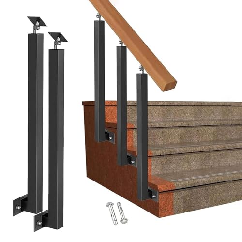 Balustres d'escalier carrés orientables à 270° avec kit de vis complet
