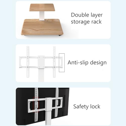 Soporte móvil para TV ajustable, ruedas, para 32-75 pulgadas miniatura 6