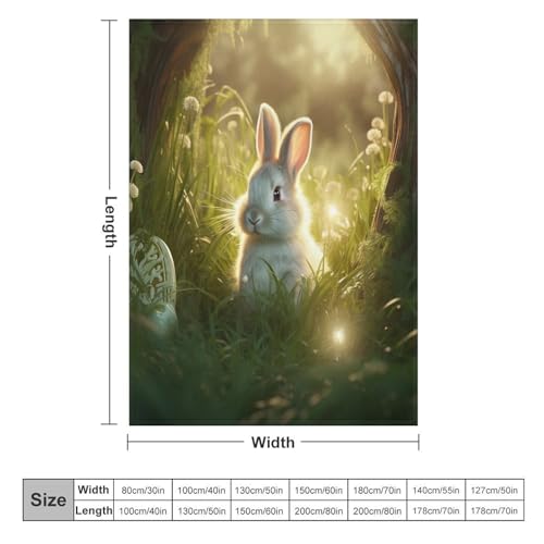 Couverture flanelle lapin de qualité supérieure pour lit et sofa douillet - 6