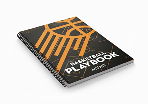 MVMT Sports Basketball Coaching Playbook by MVMT sports.,Capture Plays,Drills and Opponent Scouting,Advanced Notebook for Basketball Coaches,A5