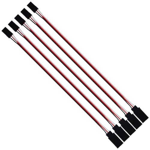 Nvwadayu 3-Pin Servo Extension Wire Lead Female to Male, JR Plug Connector, RC Servo Extension Wire Connectors, Remote Control Parts for RC Car Drone...
