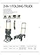 STANLEY 2-in-1 klappbare Sackkarre & Transportwagen, Tragkraft 70/137 kg, SXWTD-FT585, Plattformwagen, Paketwagen, Abmessungen Plattform 134 x 44cm, Abmessungen Aluminiumplatte 39 x 29cm