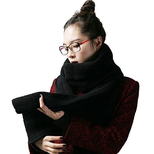 Winter Thick Cable Knit Wrap Long Warm Scarf for Men Women3