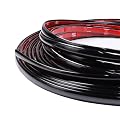 SBWLKJ 25Ft Automotive Trim Molding Glossy Black 1/2"(12mm) Universal Car Side Moldings(Self Adhesive) UV-Protected Scratch-Proof for All Vehicles Body Door Window Bumper
