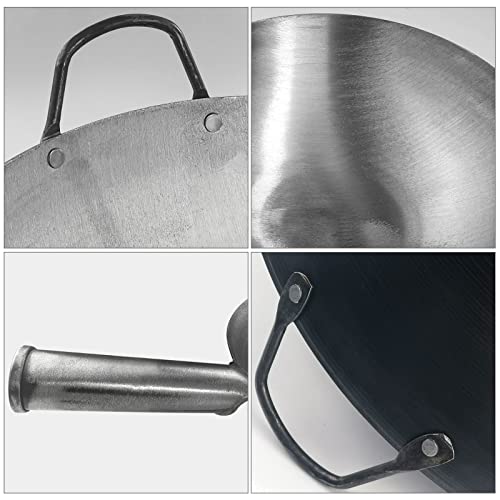 Wok de Hierro Fundido, 36 cm, sin Recubrimiento miniatura 5