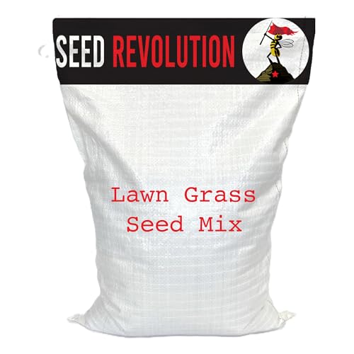 Seed Revolution - Lawn Grass Seed Mix for Gardens - Fast Growing Grass Seed for Overseeding & Lawn Repair - Quick Germination Ryegrass & Fescue Blend - Low Dough Grow - (2kg)
