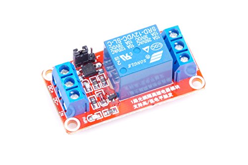 KNACRO 10A 12V 1-Channel Relay Module High Low Level Triggering Optocoupler Isolation Load 10A DC 30V AC 250V for PLC Automation Control, Industrial System Control, Arduino (DC 12V 10A, 1-Channel)