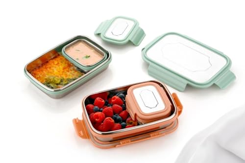Image of Stainless Steel Insulated Airtight Leak-Proof Lunch Box for Office, School, Picnic, 900 Ml Muticolor