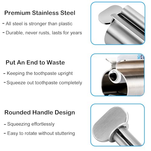 toothpaste squeezer - metal tube squeezer stainless steel tube wringer udqyq toothpaste seat holder stand silver