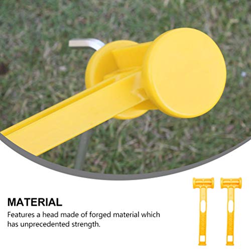 CLISPEED Tenda Martelo Macete Camping Chão Prego Prego Martelo Ferramentas de Carpintaria 2Pcs Amare