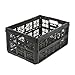 keeeper Stabile Klappbox Ida, Stabiler Kunststoff (PP), 32 l, 48 x 35 x 23 cm, Ida, Schwarz