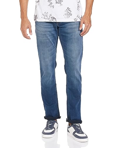 Image of Spykar Men's Rover Regular Fit Mid-Rise Jeans