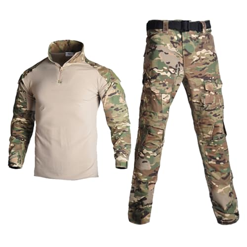 Combinaison tactique homme multi-camouflage pour airsoft et randonnée
